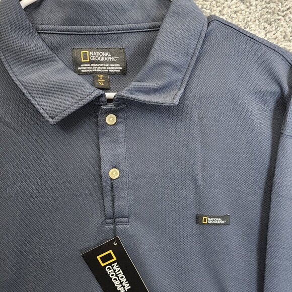 National Geographic Polo Shirt Mens XL‎ Long Sleeve Quick Drying Knit XL - Picture 4 of 13